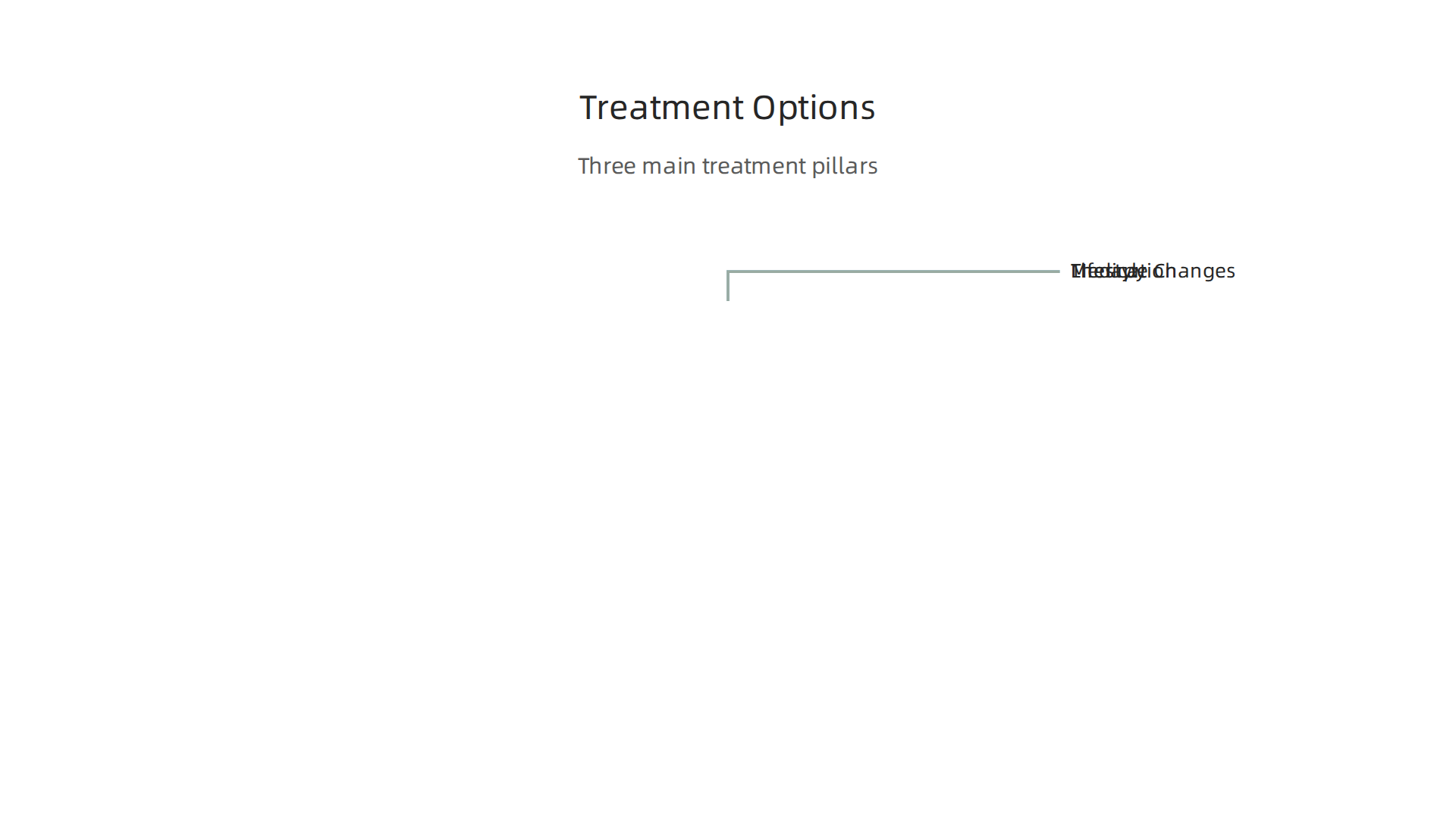 An infographic outlining the three main pillars of treatment for high functioning depression.