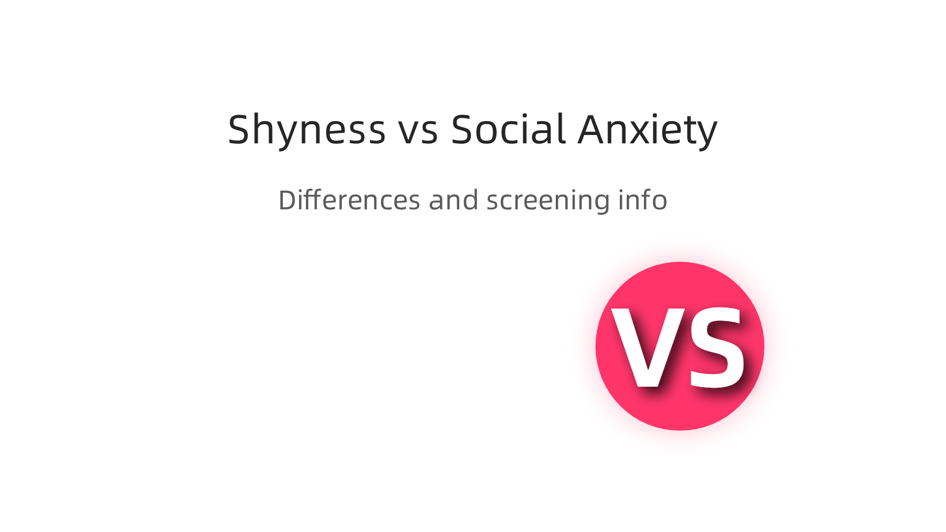 Visual comparison highlighting the differences between shyness as a personality trait and social anxiety disorder as a mental health condition.