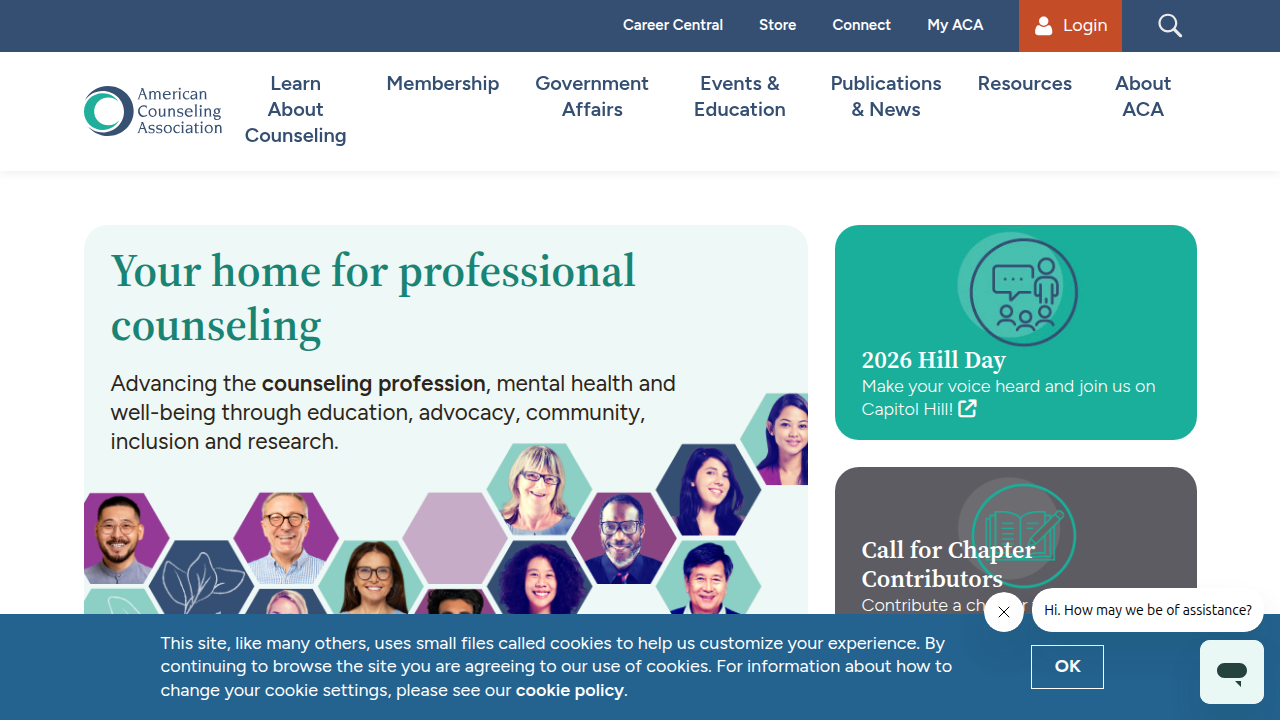 The official website of the American Counseling Association, a resource for ethical guidelines.