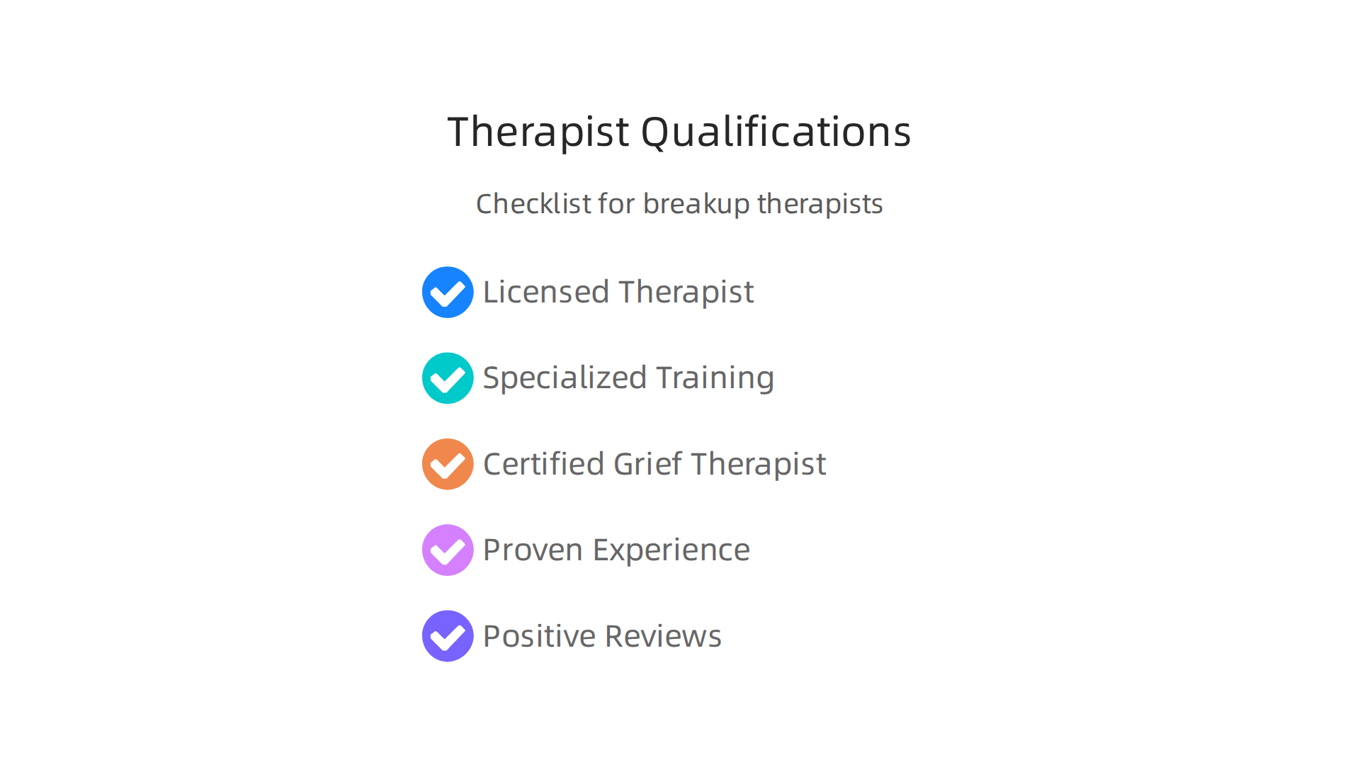 Ensure your therapist has these key qualifications to provide effective support for breakup recovery.