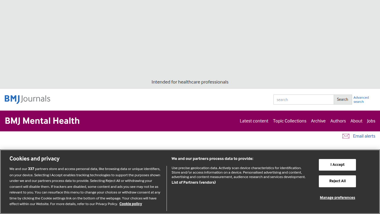 The British Medical Journal (BMJ) Mental Health provides research and insights into mental health conditions, including IED.