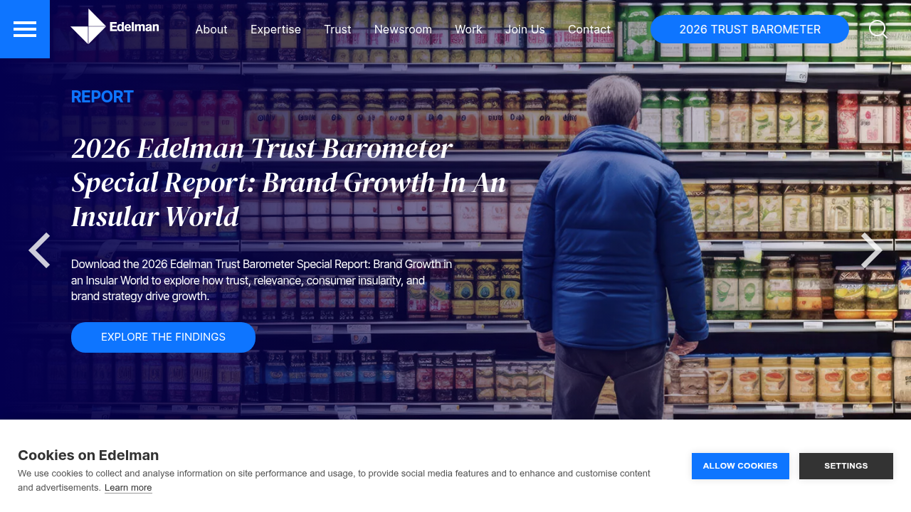 The Edelman Trust Barometer provides insights into public trust, a critical factor for health content creators.