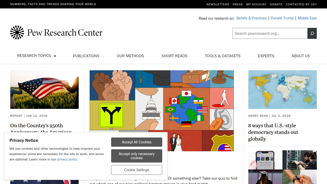 Pew Research Center offers valuable data on how Americans consume and trust health information online.